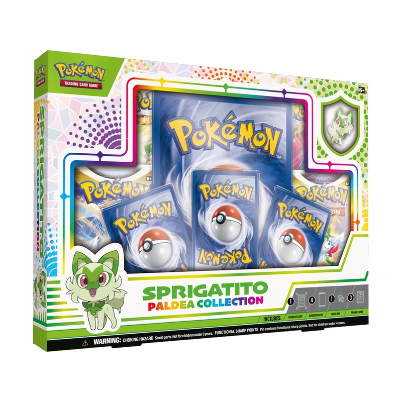 Pokemon - Paldea Collection - Sprigatito - Trading Card Collection Box