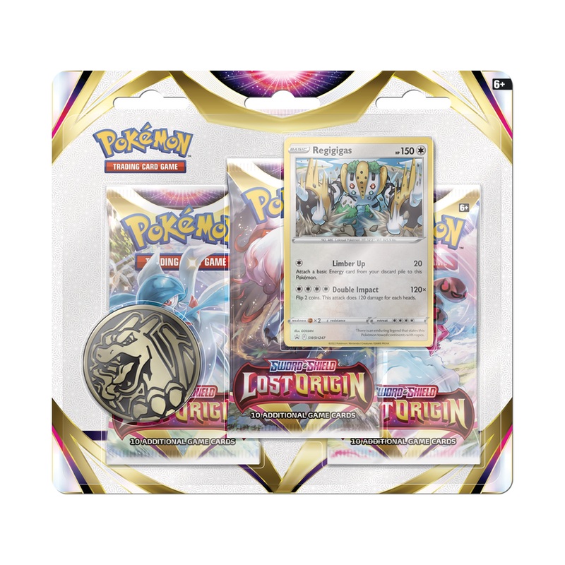 Pokemon - Sword and Shield - Lost Origin - 3-Pack Blister - Regigigas