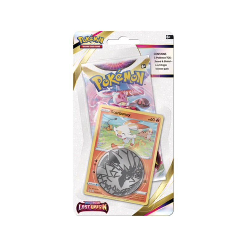 Pokemon - Sword and Shield - Lost Origin - Checklane Blister - Scorbunny