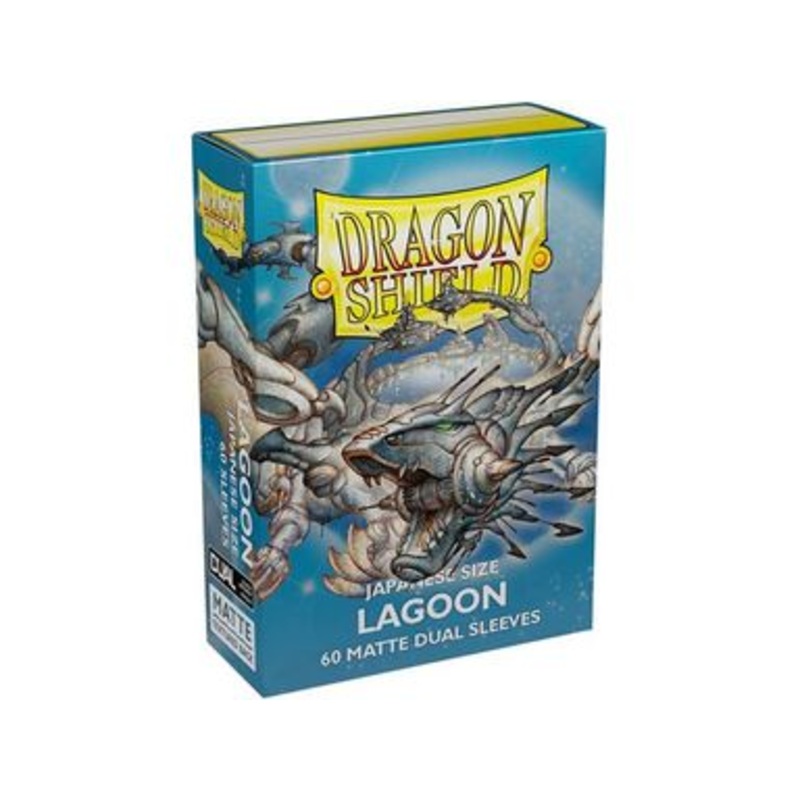 Arcane Tinmen - Dragon Shield Dual Sleeves - Japanese Size - Matte - Lagoon - Package of 60