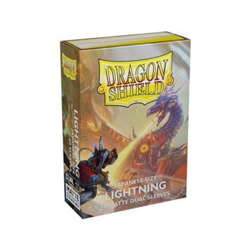 Arcane Tinmen - Dragon Shield Dual Sleeves - Japanese Size - Matte - Lightning - Package of 60