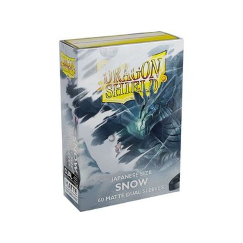 Arcane Tinmen - Dragon Shield Dual Sleeves - Japanese Size - Matte - Snow - Package of 60