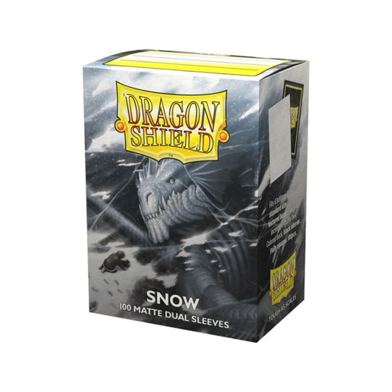 Arcane Tinmen - Dragon Shield Dual Sleeves - Standard Size - Matte - Snow - Package of 100