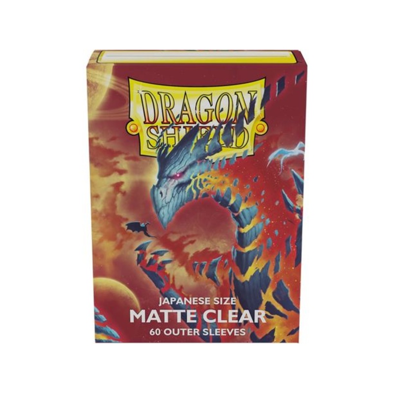 Arcane Tinmen - Dragon Shield Outer Sleeves - Japanese Size - Matte - Clear - Package of 60