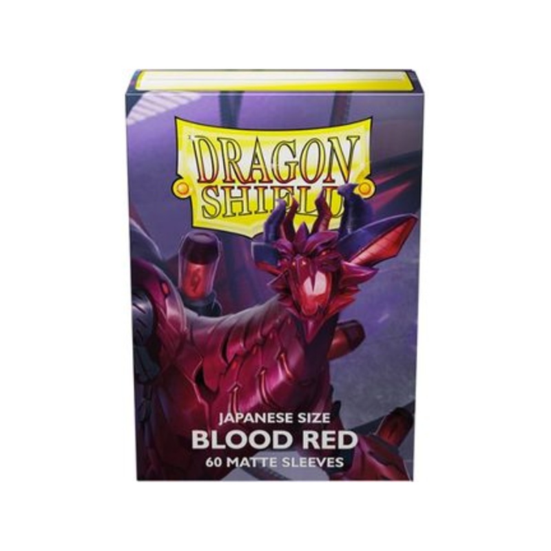 Arcane Tinmen - Dragon Shield Sleeves - Japanese Size - Matte - Blood Red -  Package of 60