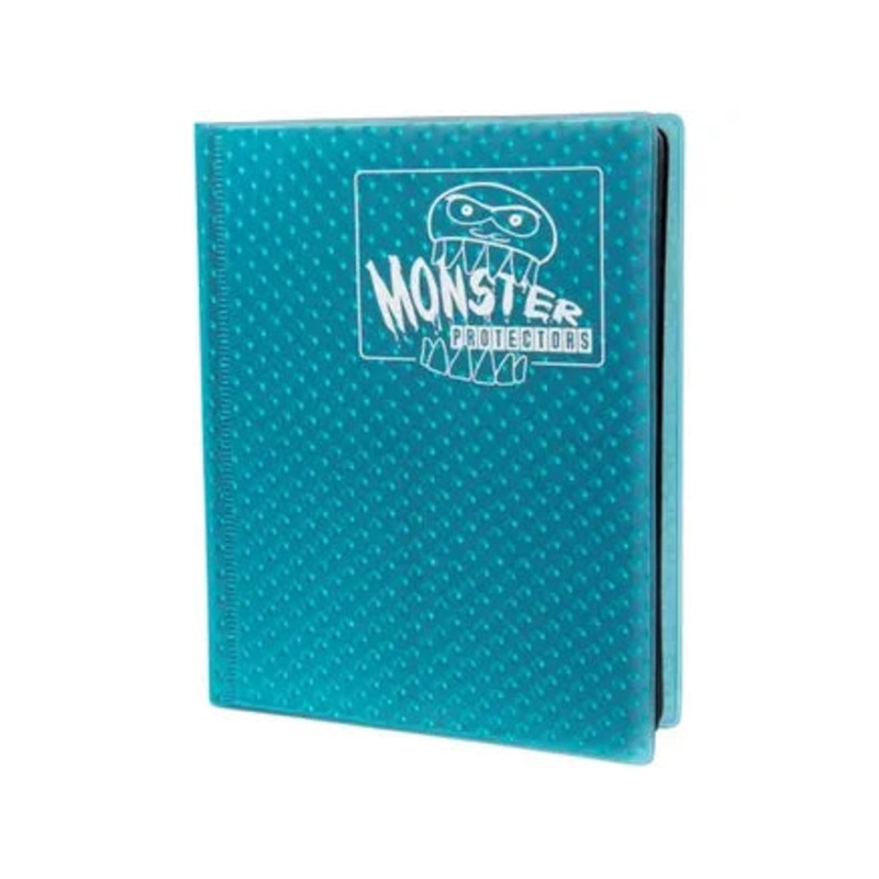 BCW - Monster - 4 Pocket Binder - Holofoil Aqua Blue