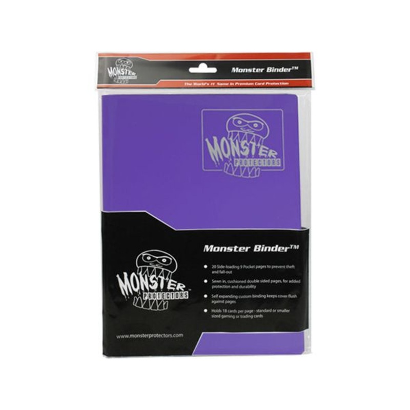 BCW - Monster - 9 Pocket Binder - Matte Purple
