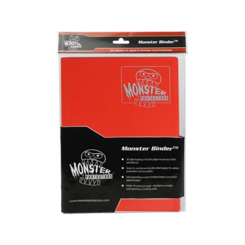 BCW - Monster - 9 Pocket Binder - Matte Red