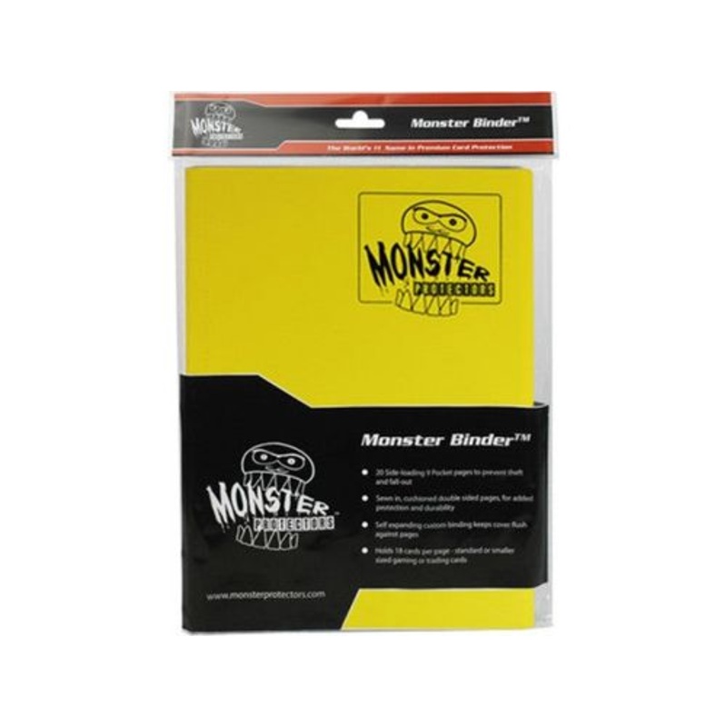 BCW - Monster - 9 Pocket Binder - Matte Yellow