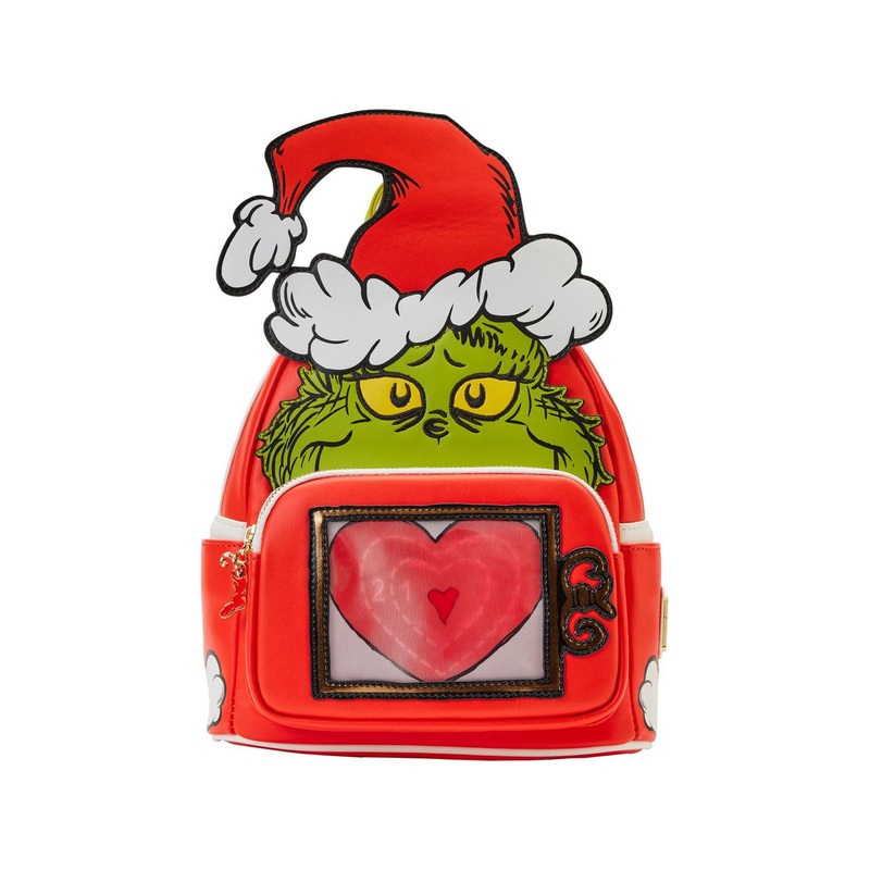 Loungefly - Dr Seuss - Grinch Lenticular Heart - Backpack