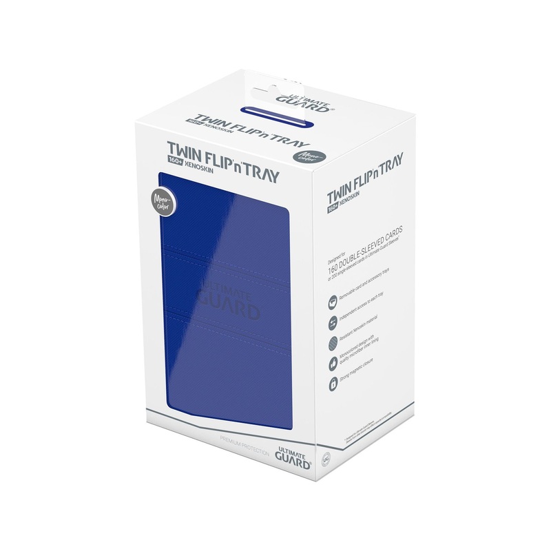 Ultimate Guard - Twin Flip N Tray Xenoskin - Monocolor Blue - 160
