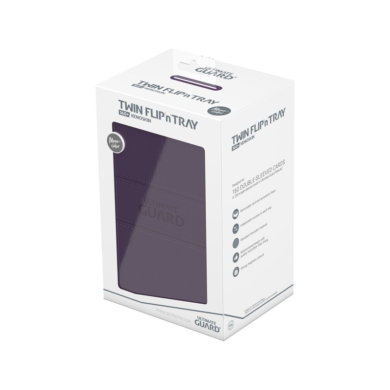 Ultimate Guard - Twin Flip N Tray Xenoskin - Monocolor Purple - 160