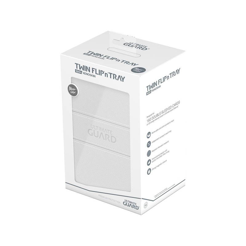 Ultimate Guard - Twin Flip N Tray Xenoskin - Monocolor White - 160
