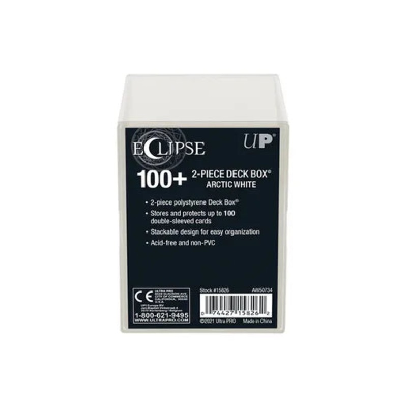 Ultra Pro - Eclipse - 2 Piece Box - 100 Count - Arctic White