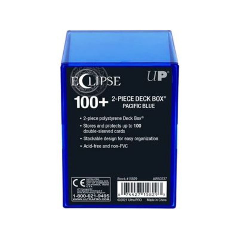 Ultra Pro - Eclipse - 2 Piece Box - 100 Count - Pacific Blue