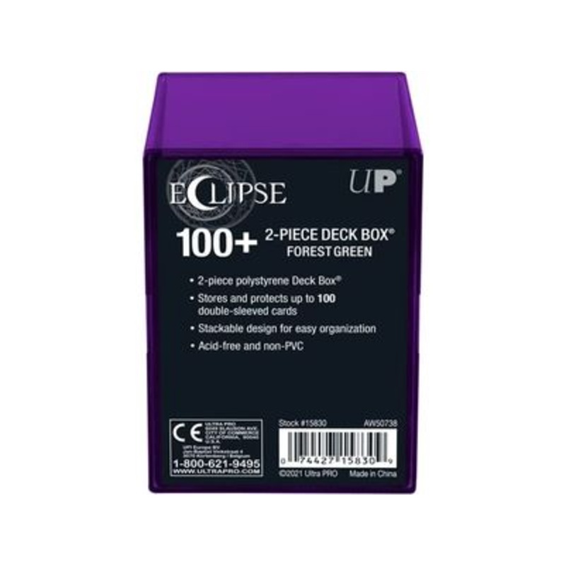 Ultra Pro - Eclipse - 2 Piece Box - 100 Count - Royal Purple