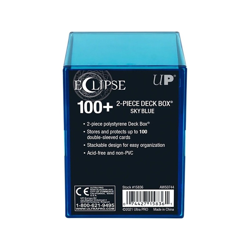 Ultra Pro - Eclipse - 2 Piece Box - 100 Count - Sky Blue