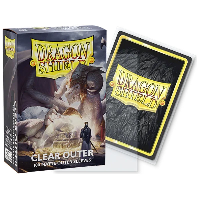 Arcane Tinmen - Dragon Shield Outer Sleeves - Standard Size - Matte - Clear - Package of 100