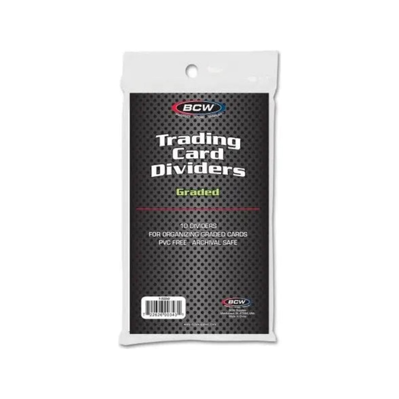 BCW - Card Dividers - Graded - 10 Pack