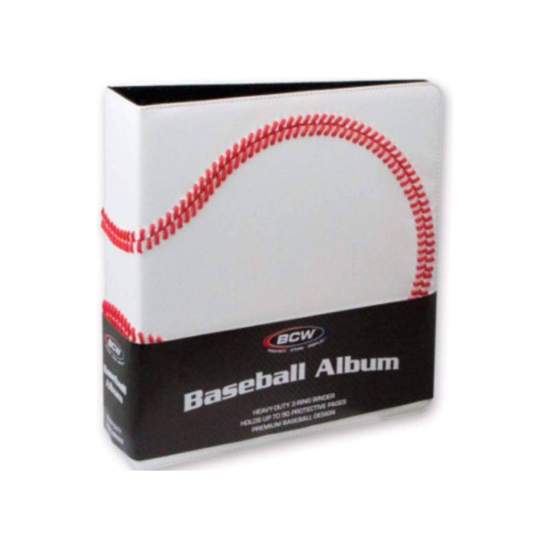BCW - Collectors Binder - 3 Inch - Stitched Baseball