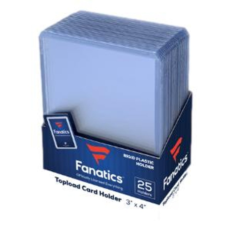 Fanatics - Trading Card Top Loaders - 3x4 Inch Regular 35pt - Package of 25