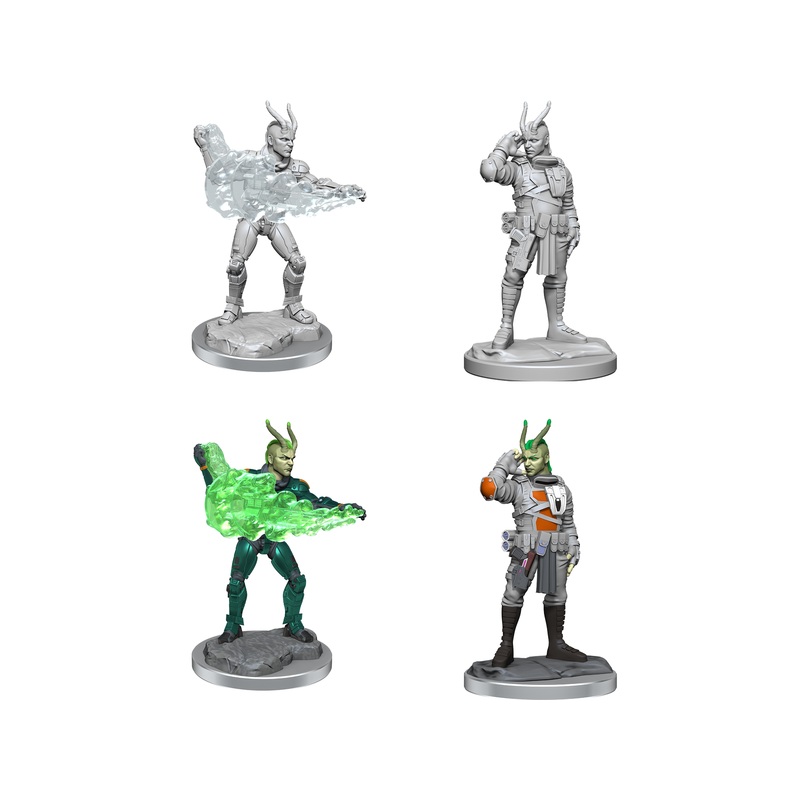 Paizo - Starfinder - Unpainted Miniatures - Deep Cuts - Lashunta Technomancer Male - 90501