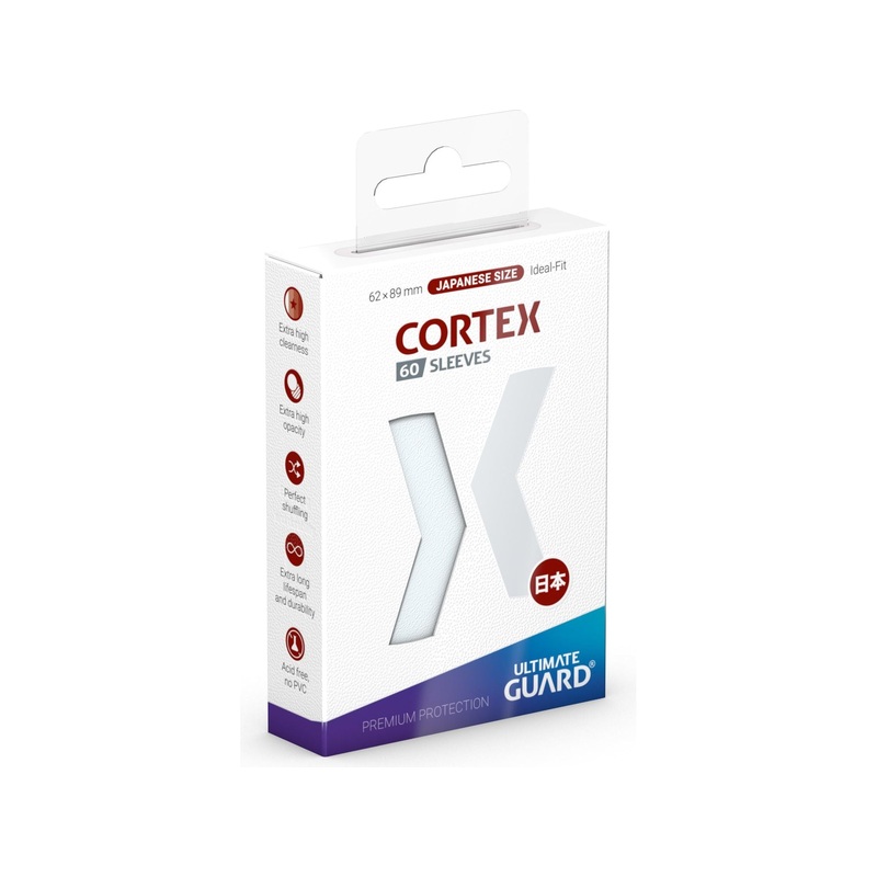 Ultimate Guard - Cortex Sleeves - Japanese Size - Glossy - Transparent - 60 Count