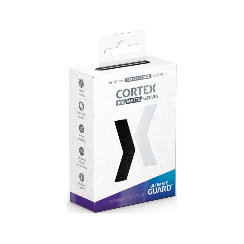 Ultimate Guard - Cortex Sleeves - Standard - Matte - Black - 100 Count