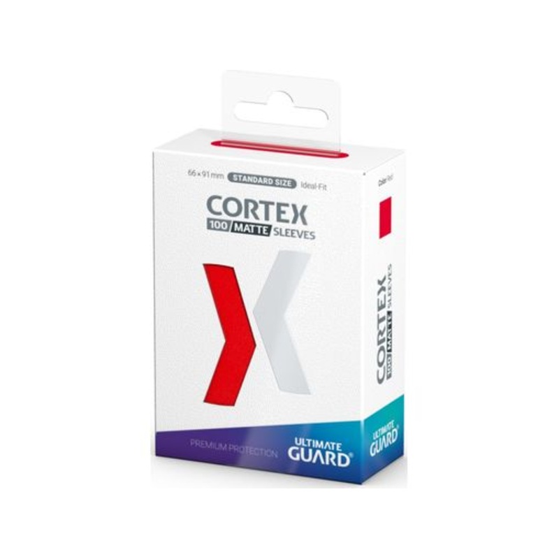 Ultimate Guard - Cortex Sleeves - Standard - Matte - Red - 100 Count