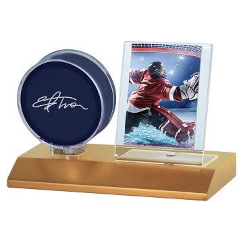 Ultra Pro - Puck and Card Holder - Wood Base