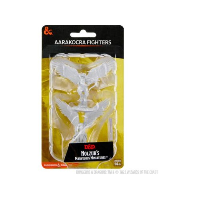Wizkids - Dungeons and Dragons - Unpainted Miniature - Nolzurs Marvellous Miniatures - Aarakocra Fighters - 90486