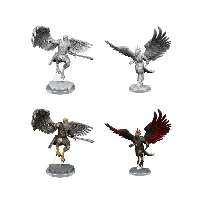 Wizkids - Dungeons and Dragons - Unpainted Miniature - Nolzurs Marvellous Miniatures - Aarakocra Paladins - 90521