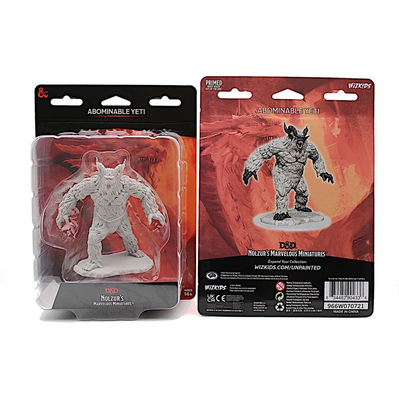 Wizkids - Dungeons and Dragons - Unpainted Miniature - Nolzurs Marvellous Miniatures - Abominable Yeti - 90433
