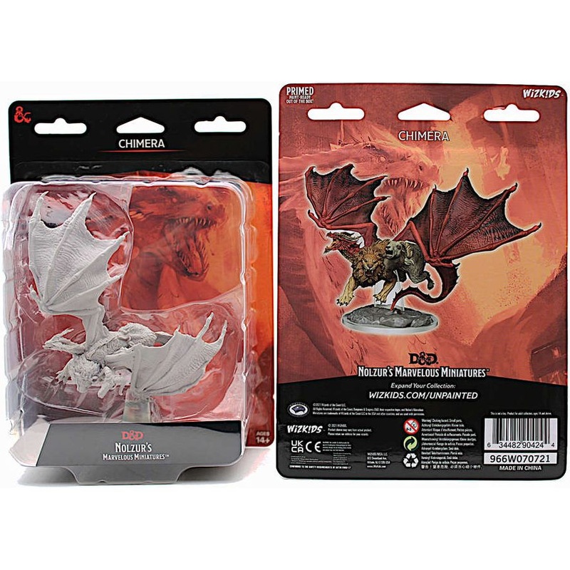 Wizkids - Dungeons and Dragons - Unpainted Miniature - Nolzurs Marvellous Miniatures - Chimera - 90424