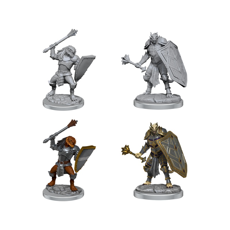 Wizkids - Dungeons and Dragons - Unpainted Miniature - Nolzurs Marvellous Miniatures - Dragonborn Clerics - 90522