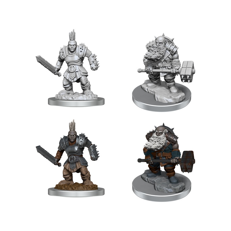 Wizkids - Dungeons and Dragons - Unpainted Miniature - Nolzurs Marvellous Miniatures - Duegar Fighters - 90421