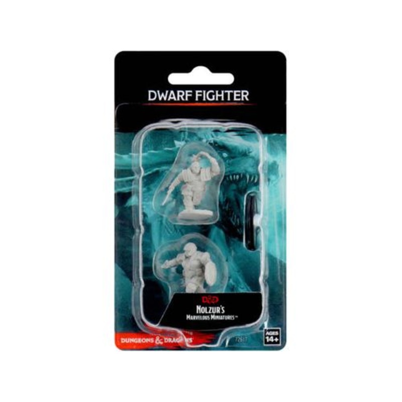 Wizkids - Dungeons and Dragons - Unpainted Miniature - Nolzurs Marvellous Miniatures - Dwarf Fight Female - 90406