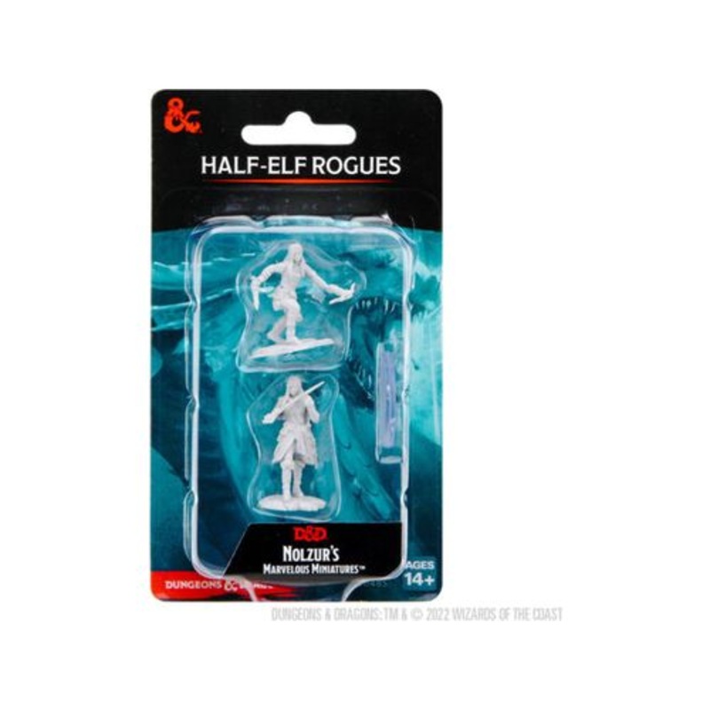 Wizkids - Dungeons and Dragons - Unpainted Miniature - Nolzurs Marvellous Miniatures - Half-Elf Rogue Female - 90485