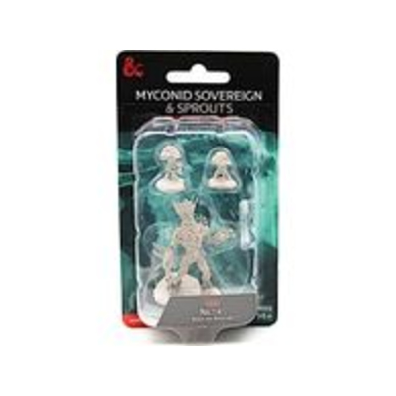 Wizkids - Dungeons and Dragons - Unpainted Miniature - Nolzurs Marvellous Miniatures - Myconid Sovereign and Sprouts - 90427