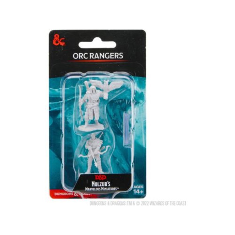 Wizkids - Dungeons and Dragons - Unpainted Miniature - Nolzurs Marvellous Miniatures - Orc Ranger Male - 90484