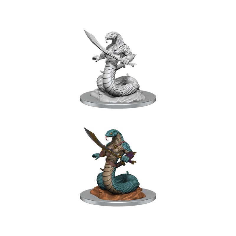Wizkids - Dungeons and Dragons - Unpainted Miniature - Nolzurs Marvellous Miniatures - Yuan-Ti Abomination - 90524