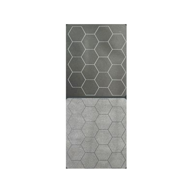 Chessex - Reversible Megamat - 1'' Hex Black-Grey (34.5"X48")