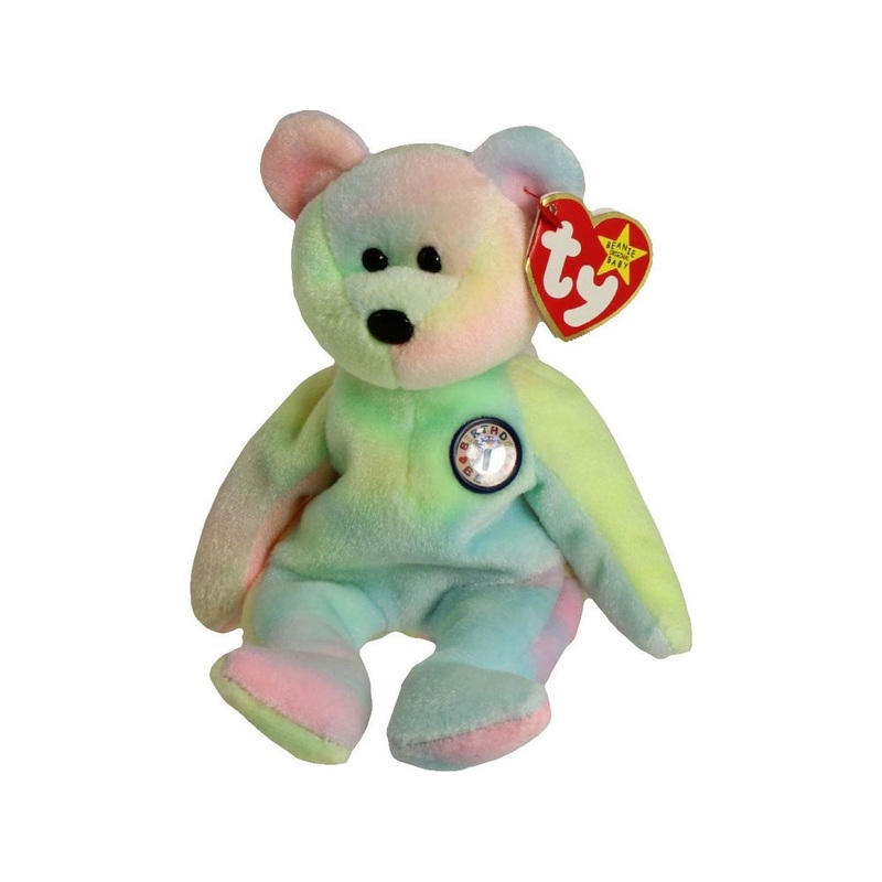 TY Beanie Baby - B.B. Bear the Birthday Bear