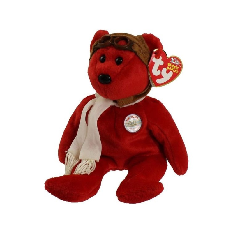 TY Beanie Baby - Bearon the Bear (Red)