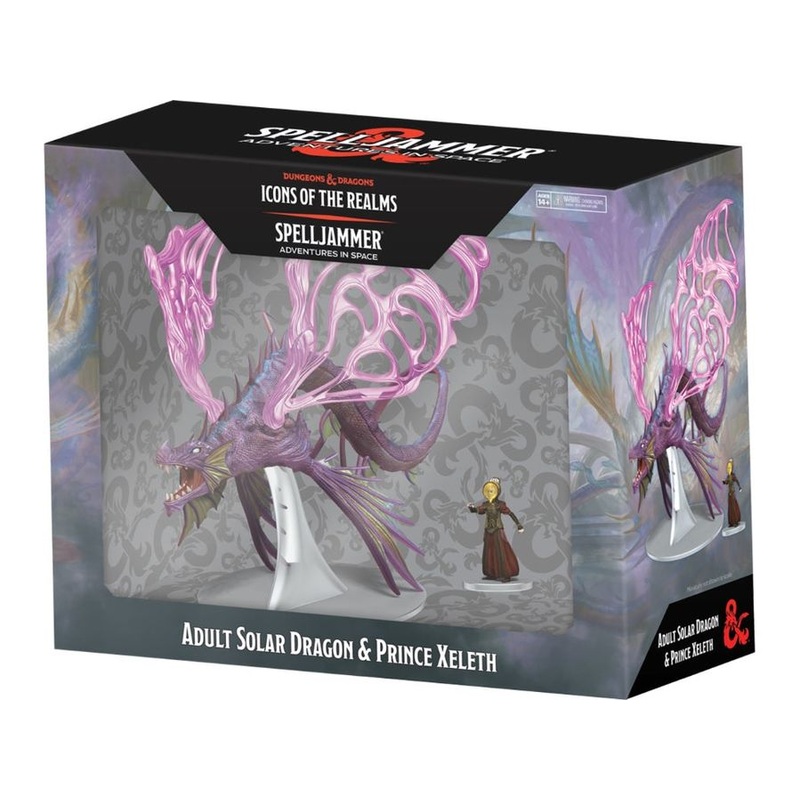 Wizards of the Coast - Dungeons and Dragons - Icons of the Realms - Spelljammer Adventures in Space - Adult Solar Dragon & Prince Xeleth