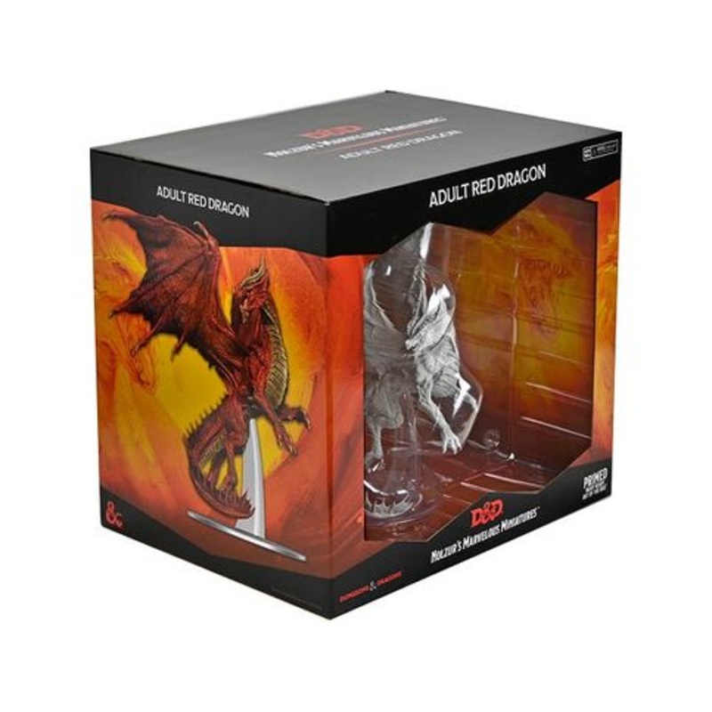 Wizkids - Dungeons and Dragons - Unpainted Miniature - Nolzurs Marvellous Miniatures - Adult Red Dragon
