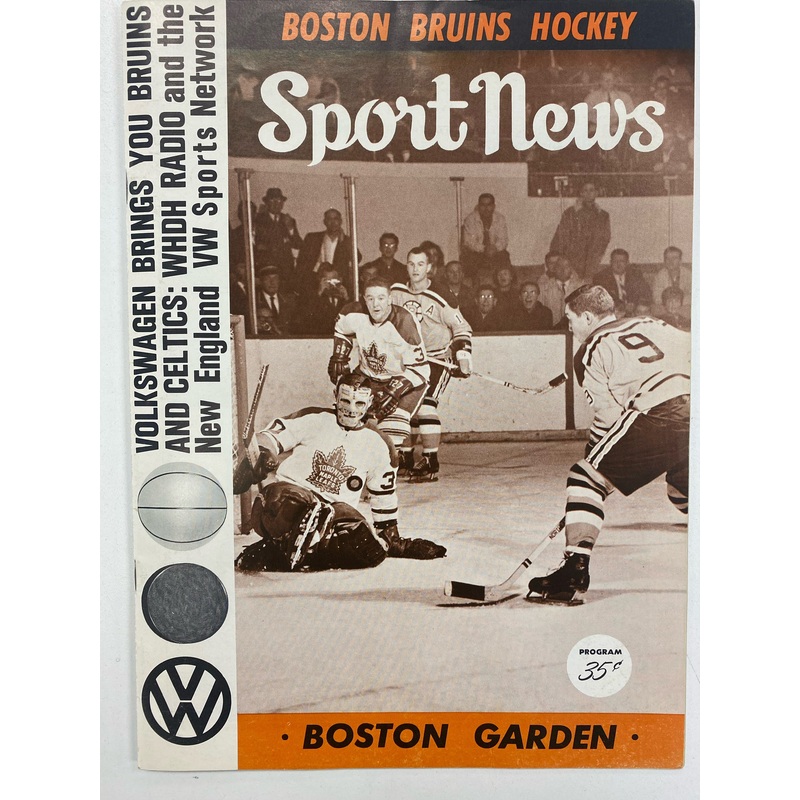 Boston Garden - Boston Bruins Hockey Official Program - 1964-65 Season - Vintage Magazine (Cond. VF-) - MG0101