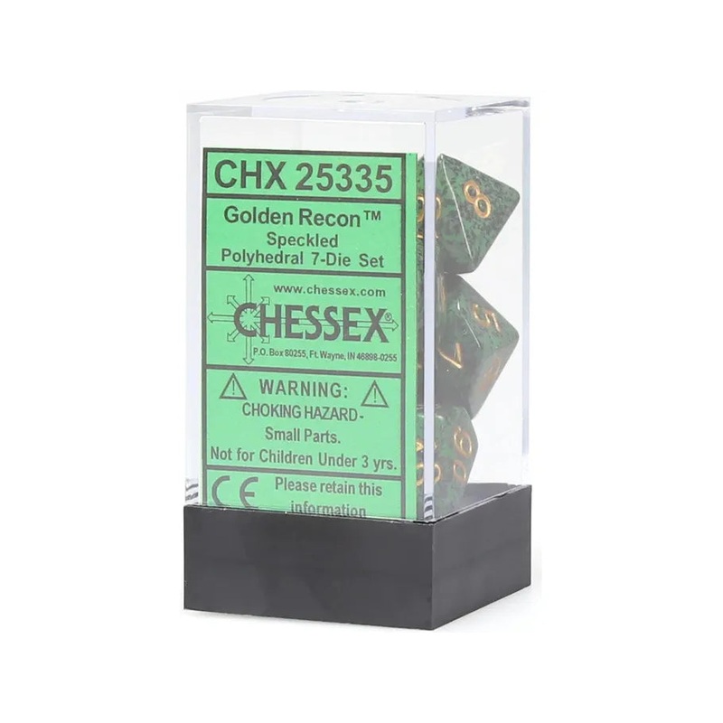 Chessex Dice - Speckled Golden Recon - Set of 7 - CHX 25335