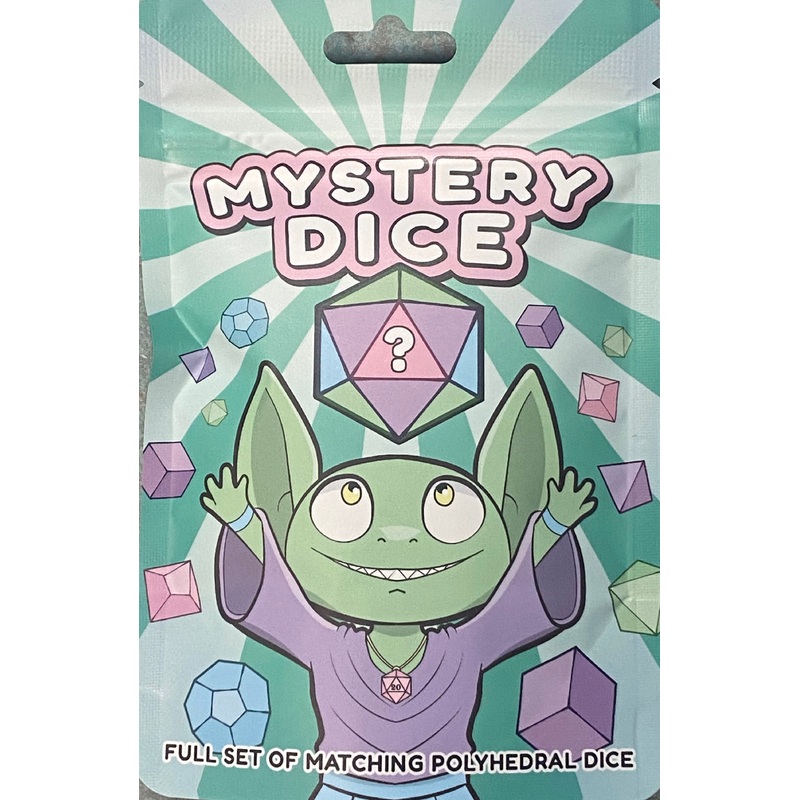 Mystery Dice Goblin - Matching Polyhedral Dice Set - Random Color