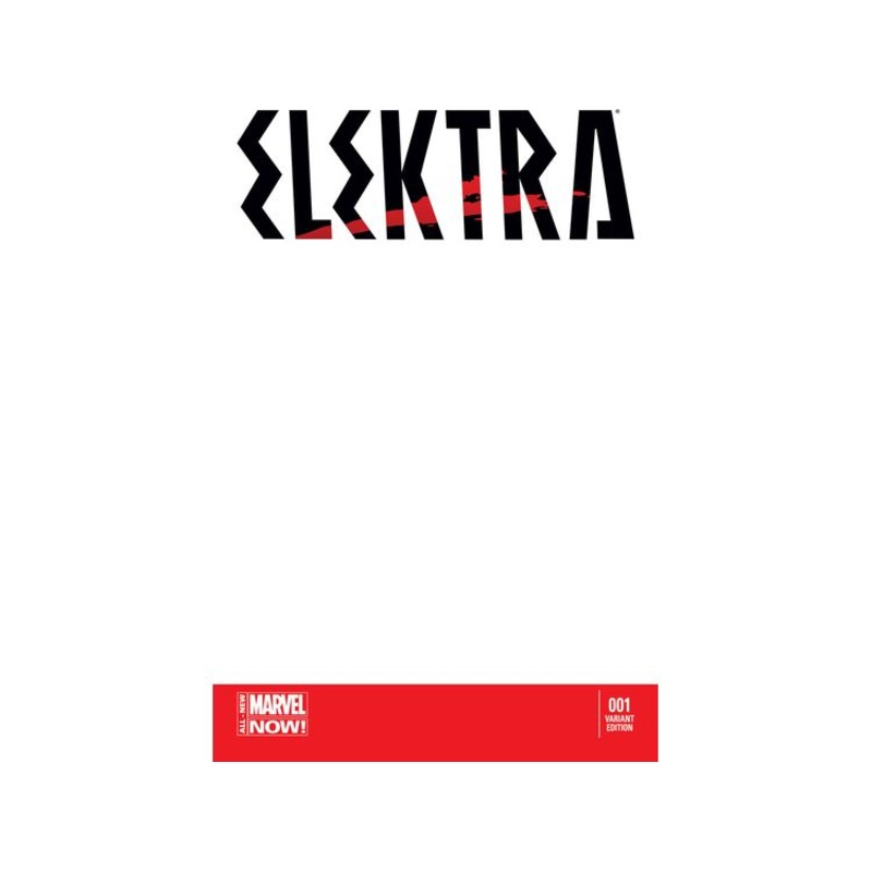 Marvel Comics - Elektra (2014) 001 - Blank Variant Edition (Cond. VF-) - 14219